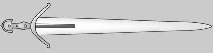 Схематичное изображение меча типа XXII по Окшотту