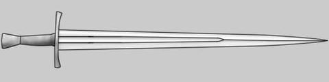 Схематичное изображение меча типа XVI по Окшотту