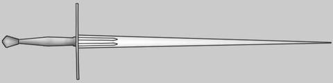 Схематичное изображение меча типа XXa по Окшотту