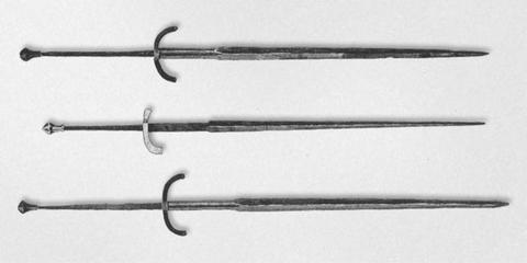 Экземпляры меча семейства L по Окшотту, около 1450-1460 гг