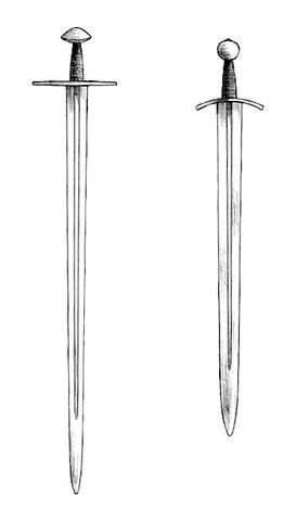 Иллюстрация мечей типа XI