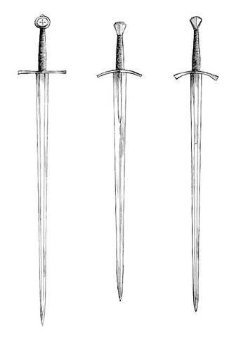 Иллюстрация мечей типа XVII по Окшотту