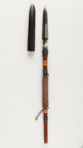 Копье (наги-яри) с ножнами, 17 век, Япония