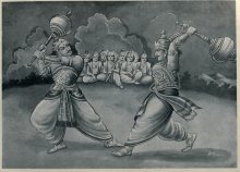 Битва между Виман и Дурьодхана 