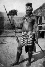 Зулус с ассегаем, 1917 год