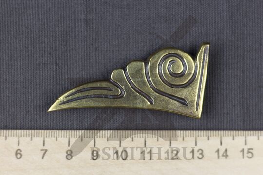 Накладка крышки ташки верхняя правая, Шестовицы, 10-11 век, размеры
