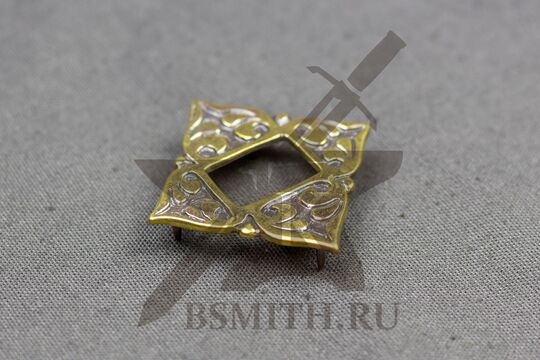 Накладка на крышку ташки, Шестовицы, 10 век, вид сбоку
