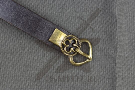 Ремень, Англия, 14 век, пряжка крупно