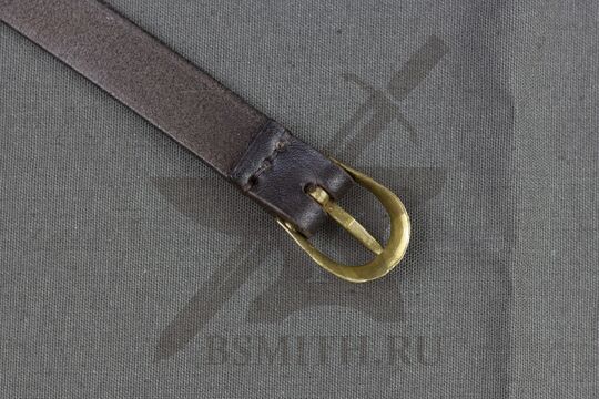 Ремень, Новгород, 12-13 век, пряжка крупно с обратной стороны