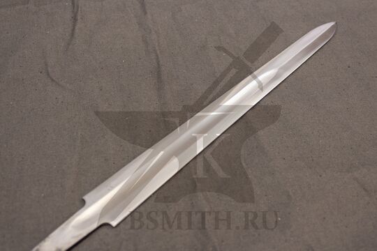Клинок кинжала с долом полированный, фото 2