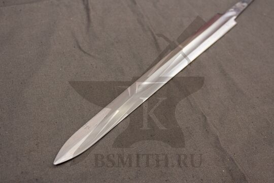 Клинок кинжала с долом полированный, крупно