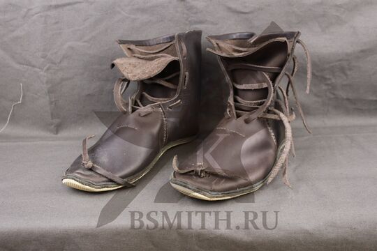 Ботинки средневековые для ИСБ, темно-коричневые