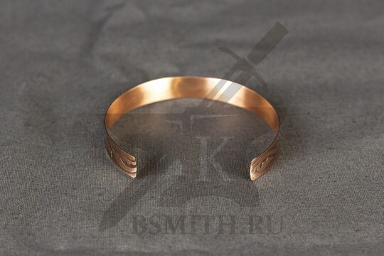 Браслет вогнутый узкий «Благополучие», фото 3