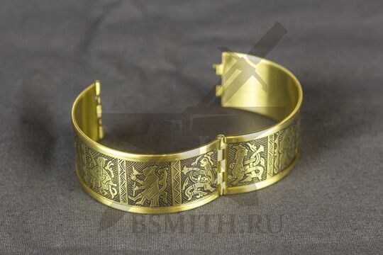 Браслет створчатый узкий "Скоморохи", фото 2