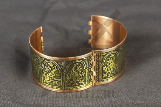 Створчатый средний браслет "Сретенский" комбинированный, фото 2