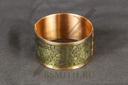 Створчатый средний браслет "Цветущий" комбинированный