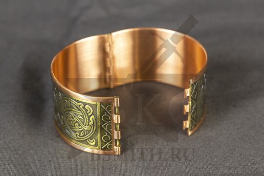 Створчатый средний браслет "Цветущий" комбинированный, фото 3