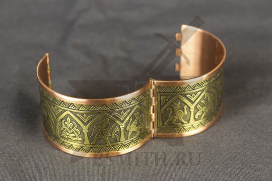 Створчатый средний браслет "Птицы у древа жизни" комбинированный, фото 2