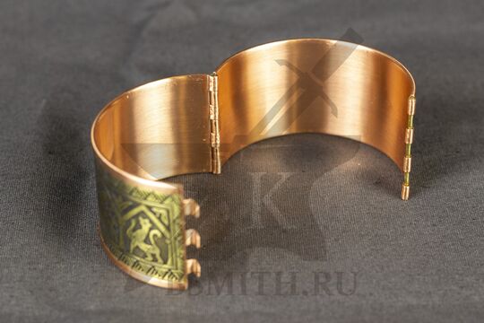 Створчатый средний браслет "Птицы у древа жизни" комбинированный, фото 3