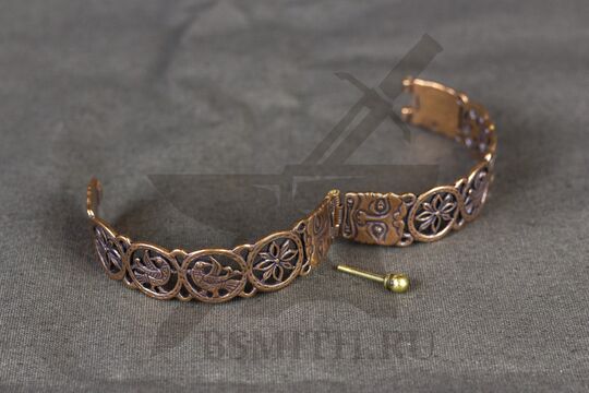 Браслет прорезной "Львиные маски", фото 2