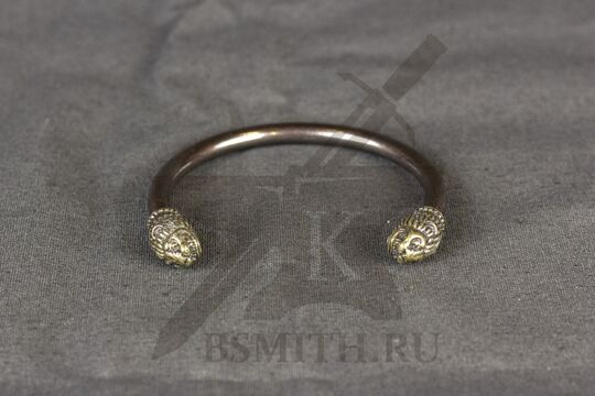 Браслет скифский «Львы» тонированный