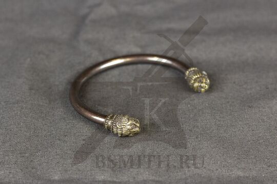 Браслет скифский «Львы» тонированный, фото 2