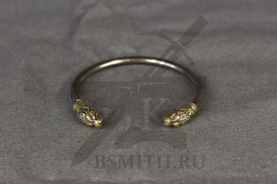 Браслет скифский «Волки» тонированный