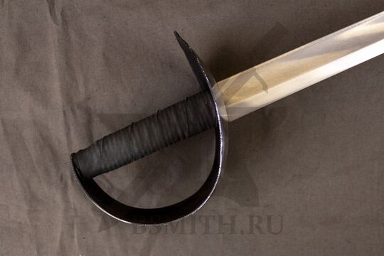 Палаш турнирный, широкий дол, эфес крупно