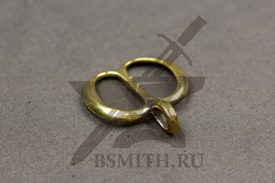 Пряжка портупеи (с петлей), Европа, 16-17 век, вид сбоку