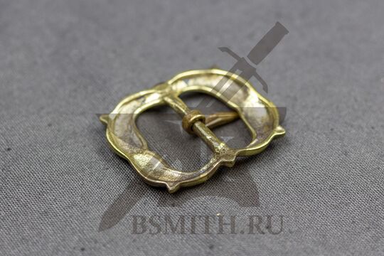 Пряжка обхватки перевязи шпаги, Европа, 16-17 век, вид сбоку с обратной стороны