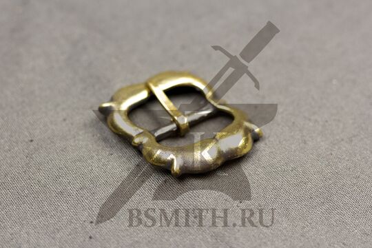 Пряжка ремня перевязи шпаги, Европа, 16-17 век, вид сбоку, фото 2