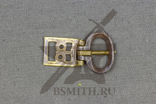 Пряжка, Византия, 6 век, вид с обратной стороны
