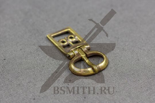 Пряжка, Византия, 6 век, вид сбоку