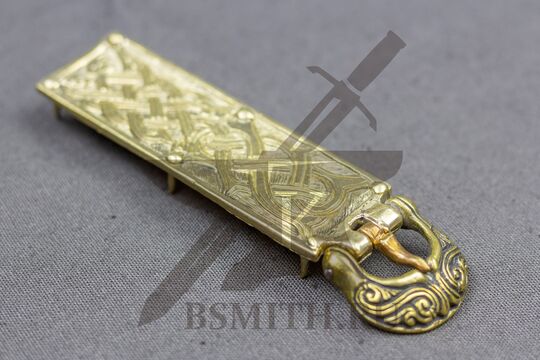 Пряжка, половцы, 13 век, вид сбоку