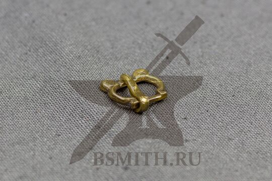 Пряжка, Западная Европа, 13-15 века, вид сбоку, фото 2