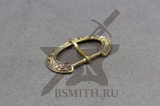 Пряжка, франки, 9-10 век, вид сбоку, фото 2