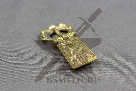 Пряжка, Бирка, 9-10 век, вид сбоку, фото 2