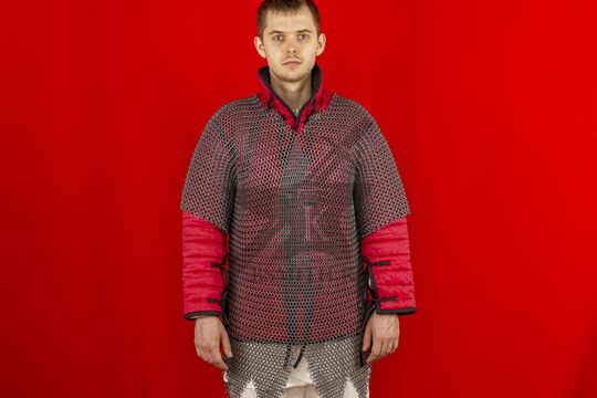 Кольчуга 2х10 мм, с фестонами, вид спереди