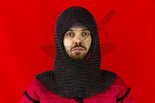 Койф 1.6х8 вороненый, круглое ожерелье, вид спереди