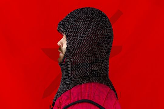 Койф 1.6х8 вороненый, круглое ожерелье, вид сбоку