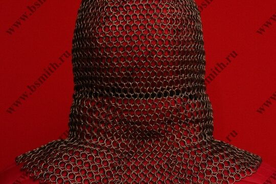 Койф кольчужный омедненный, 1.6х9 мм, круглое ожерелье, фото 4