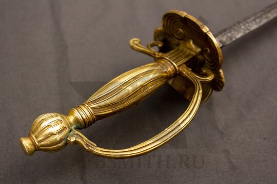 Шпага Елизаветинская образца 1740 года, состаренная, эфес со стороны дужки
