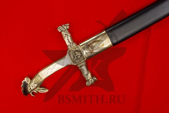 Тесак солдатский саперный, Франция, обр.1812 года, эфес крупно в ножнах