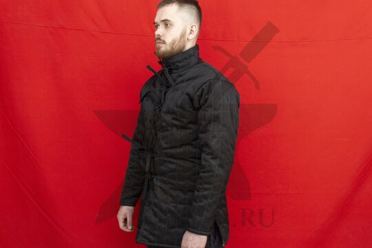 Стеганая куртка, 2 слоя, 80 см, грета, вид в три четверти