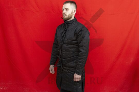 Стеганая куртка, 2 слоя, 100 см, грета, вид в три четверти