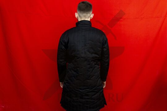 Стеганая куртка, 2 слоя, 100 см, грета, вид со спины