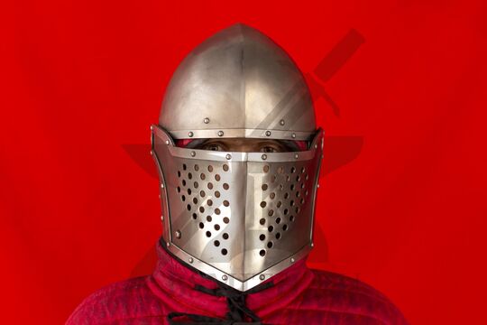 Шлем «Сахарная голова» фландрская, вид спереди