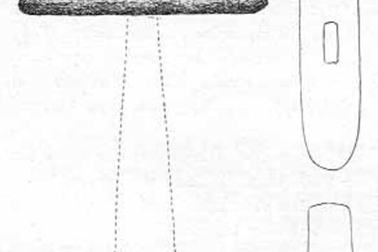 Зарисовка эфеса типа А из типологии Петерсена