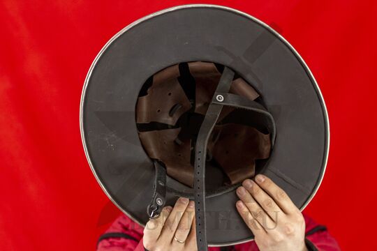 Шлем шапель, Европа, 14-15 век, вид изнутри