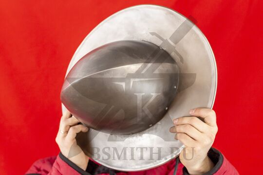 Шлем шапель, Европа, 14-15 век, вид сверху